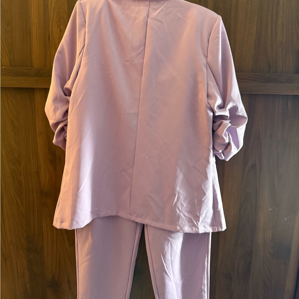 Lavender Blazer and Pants Set - Picture 4 of 4